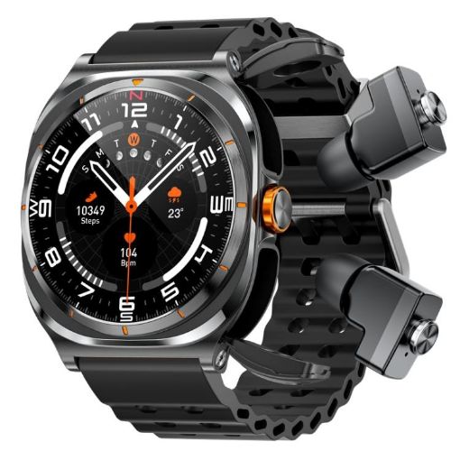 GT98 1.53" Smart Watch & Bluetooth Headphone, IP67, Blood Oxygen Monitor - 1