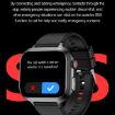 TK17 1.91" Horizontal Screen Smart Watch with ECG, Leather Strap (Brown) - 9