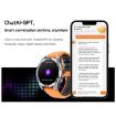 HD300 Sports Smart Watch 1.43" AMOLED, Blood Oxygen, Dual Straps, Orange/Silver - 9
