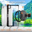 iPad Pro 13 2024 Rotation Grip Holder TPU Hybrid Clear Case (Black) - 5
