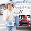 iPad Pro 13 2024 Light Blue Rotation Grip Holder TPU Clear Case - 7
