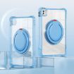 iPad Pro 13 2024 Case - Light Blue Rotation Ring Handle TPU Hybrid PC - 4