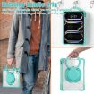 iPad Pro 13 2024 Light Green Rotation Ring Handle TPU Hybrid Case - 6