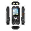 UNIWA M6000 Keypad Phone, 2.4", Dual Flashlights, 4 SIM, UK Plug, Black - 4