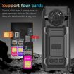 UNIWA M6000 Keypad Phone, 2.4", Dual Flashlights, 4 SIM, SOS, FM, AU Plug - 7