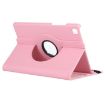 Samsung Galaxy Tab A7 T500 Pink 360 Rotating Leather Case Holder - 6