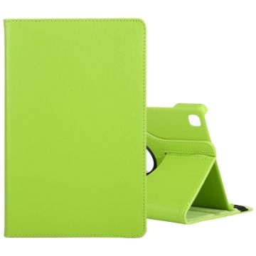Samsung Galaxy Tab A7 T500 Green Litchi Texture 360 Rotating Leather Case - 1
