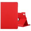 Samsung Galaxy Tab A7 T500 Red Litchi Texture 360 Rotating Leather Case - 1