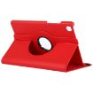 Samsung Galaxy Tab A7 T500 Red Litchi Texture 360 Rotating Leather Case - 6