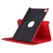 Samsung Galaxy Tab A7 T500 Red Litchi Texture 360 Rotating Leather Case - 7