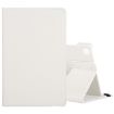Samsung Galaxy Tab A7 T500 White Litchi Texture 360 Rotating Leather Case - 1