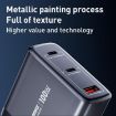 REMAX U2-AC 100W USB Dual Type-C GaN Charger EU Plug Digital Display - 5