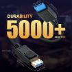 8K DP1.4 DisplayPort Male to Female Cable for Device Testing, 0.3m Length - 4