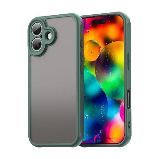 iPhone 17 Fan Dun Series Green TPU Hybrid PC Frosted Case - 1