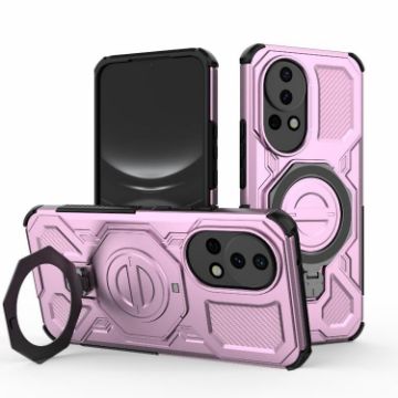 Huawei nova 12 5G J-20 Pink MagSafe Magnetic TPU+PC Phone Case - 1