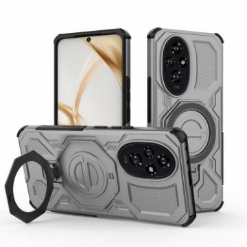 For Honor 200 5G J-20 Grey MagSafe Magnetic TPU+PC Phone Case - 1