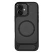 iPhone 16 Plus Kalebol MagSafe Tilt Holder Hybrid Case Black - 1