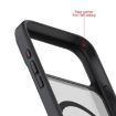 iPhone 15 Pro Max Kalebol MagSafe Tilt Holder Case Grey White - 8