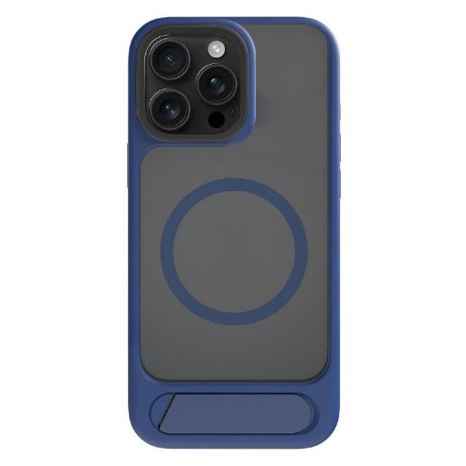 iPhone 13 Pro Kalebol MagSafe Tilt Holder Case Navy Blue Hybrid TPU - 1