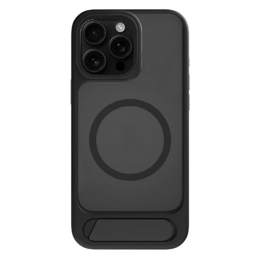 iPhone 13 Pro Kalebol MagSafe Tilt Holder PC Hybrid TPU Case Black - 1