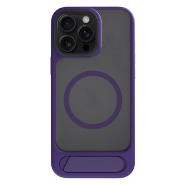 iPhone 13 Pro Kalebol MagSafe Tilt Holder Hybrid Case - Purple - 1