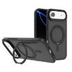 iPhone 17 Air Kalebol Rotating Holder MagSafe PC TPU Case Black - 1