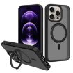 iPhone 15 Pro Kalebol MagSafe Rotating Holder Hybrid Case Black - 1