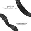 16mm Silver Titanium Alloy Watch Band with Three Beads Flat Buckle - 6