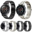 24mm Grey Titanium Alloy Watch Band with Three Beads Flat Buckle - 3