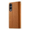 Samsung Galaxy S25 Edge 5G Leather Wallet Case with Strap - Brown - 3