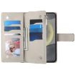 Samsung Galaxy S24+/S25+ 5G Leather Wallet Case with Strap (Black) - 4