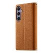 Samsung Galaxy S24+/S25+ 5G Leather Wallet Case with Strap (Brown) - 3