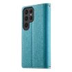 Samsung Galaxy S24 Ultra 5G Blue Leather Wallet Case with Strap - 3