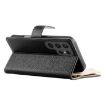 Samsung Galaxy S24 Ultra 5G Leather Wallet Case with Strap (Black) - 5