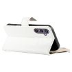 Samsung Galaxy S24/S25 5G Leather Wallet Case with Strap - White - 5