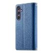 Samsung Galaxy S24/S25 5G Leather Wallet Case with Strap - Dark Blue - 3