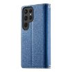 Samsung Galaxy S23 Ultra 5G Leather Wallet Case with Strap - Dark Blue - 3
