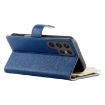 Samsung Galaxy S23 Ultra 5G Leather Wallet Case with Strap - Dark Blue - 5