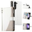 Samsung Galaxy S23 5G Leather Wallet Case with Strap - White - 1