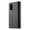 Samsung Galaxy S20 Black Leather Wallet Case with Strap & Card Slots - 3