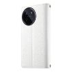 Realme 11 4G White Leather Wallet Phone Case with Strap & Zipper - 3