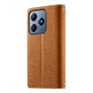 Realme C63/C61 4G Wallet Leather Phone Case with Strap - Brown - 3