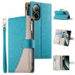 Realme C67/12 Lite Global Leather Wallet Phone Case with Strap - Blue - 1