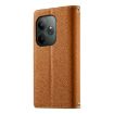 Realme GT 6/GT Neo6 SE Brown Leather Wallet Phone Case with Strap - 3