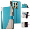 Xiaomi 14T Blue Leather Wallet Phone Case with Strap & Multi-card Slots - 1