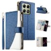 Xiaomi 14T Dark Blue Leather Wallet Phone Case with Strap - 1