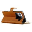 Xiaomi 15 Pro Brown Leather Wallet Phone Case with Strap & Zipper - 5