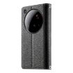 Xiaomi 15 Ultra Black Leather Wallet Phone Case with Strap & Zipper - 3