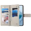 Redmi 12/Note 12R Leather Wallet Phone Case with Strap - Red - 4