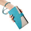 Redmi 13C/5G/13R Poco C65 Blue Leather Wallet Phone Case with Strap - 7